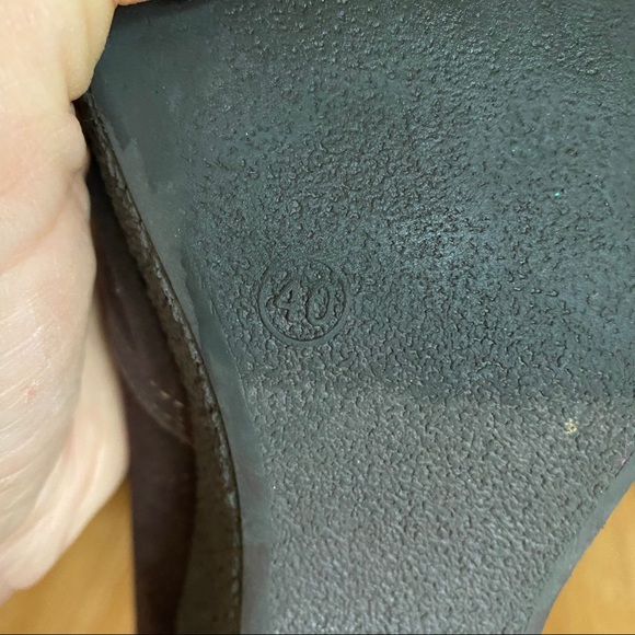 ENIGMA BROWN ANKLE BOOTS WEDGE HEEL - Picture 10 of 11